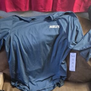 Hurley H20 Dri Hybrid Long Sleeve Tee - Dark Blue